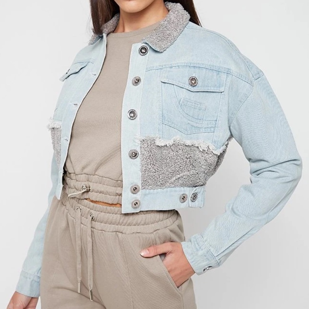 Borg Denim Jacket